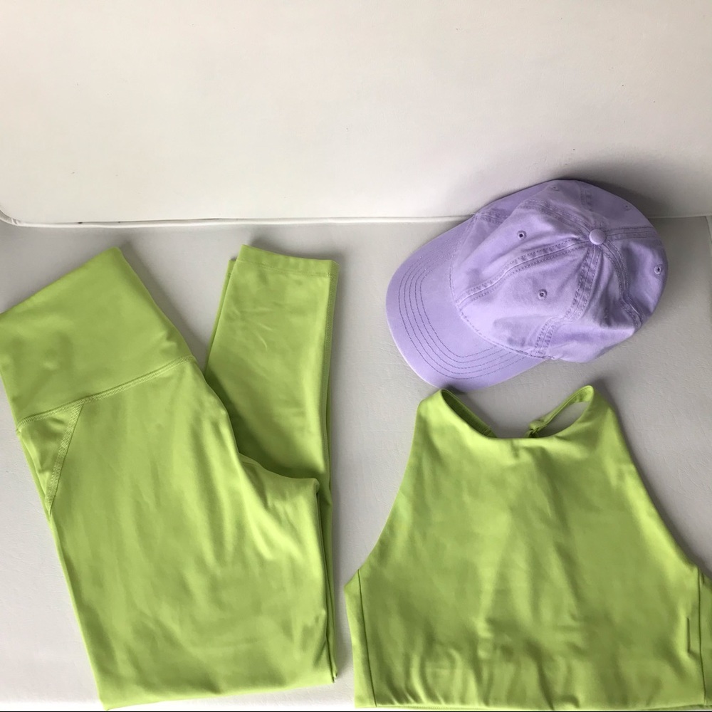 Girlfriend Collective Leggings in Lime, M